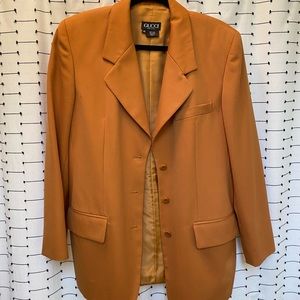 Wool Gucci Blazer - Tangerine - Size 46